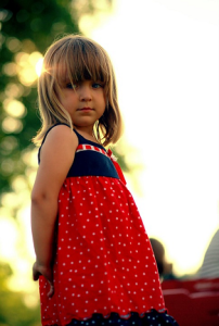girl in dress
